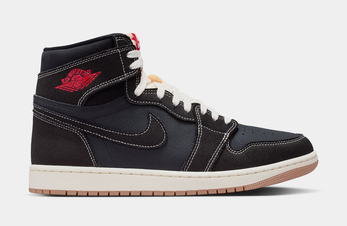 Air Jordan 1 Retro High OG Flight Club Mens Lifestyle Shoes (Black/Sail/Gum Medium Brown/University Red)