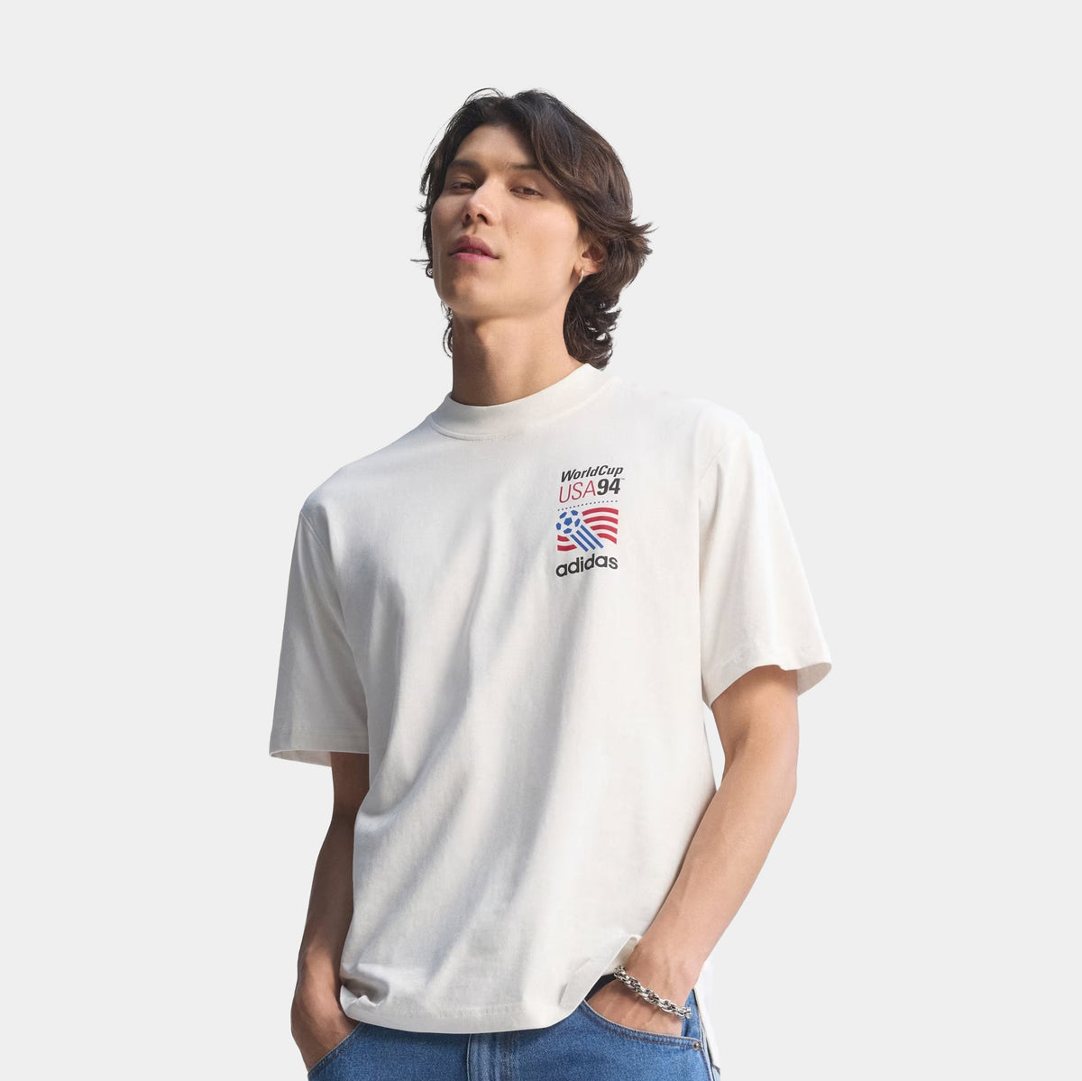 USA 94 Graphic Mens Short Sleeve Shirt (Cloud White)