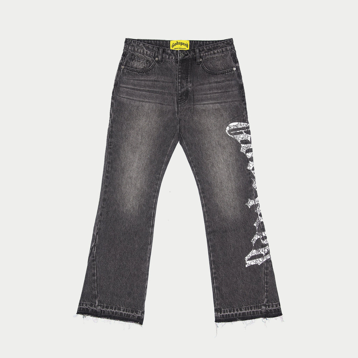 Og Logo Flared Denim (Grey Wash)
