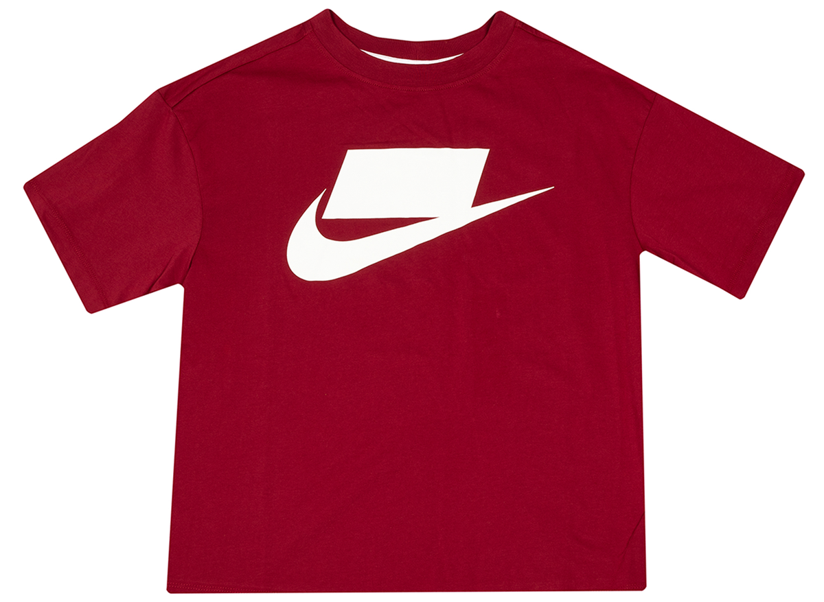 Women's Nike Sportswear NSW Shirt in Noble Red / White
