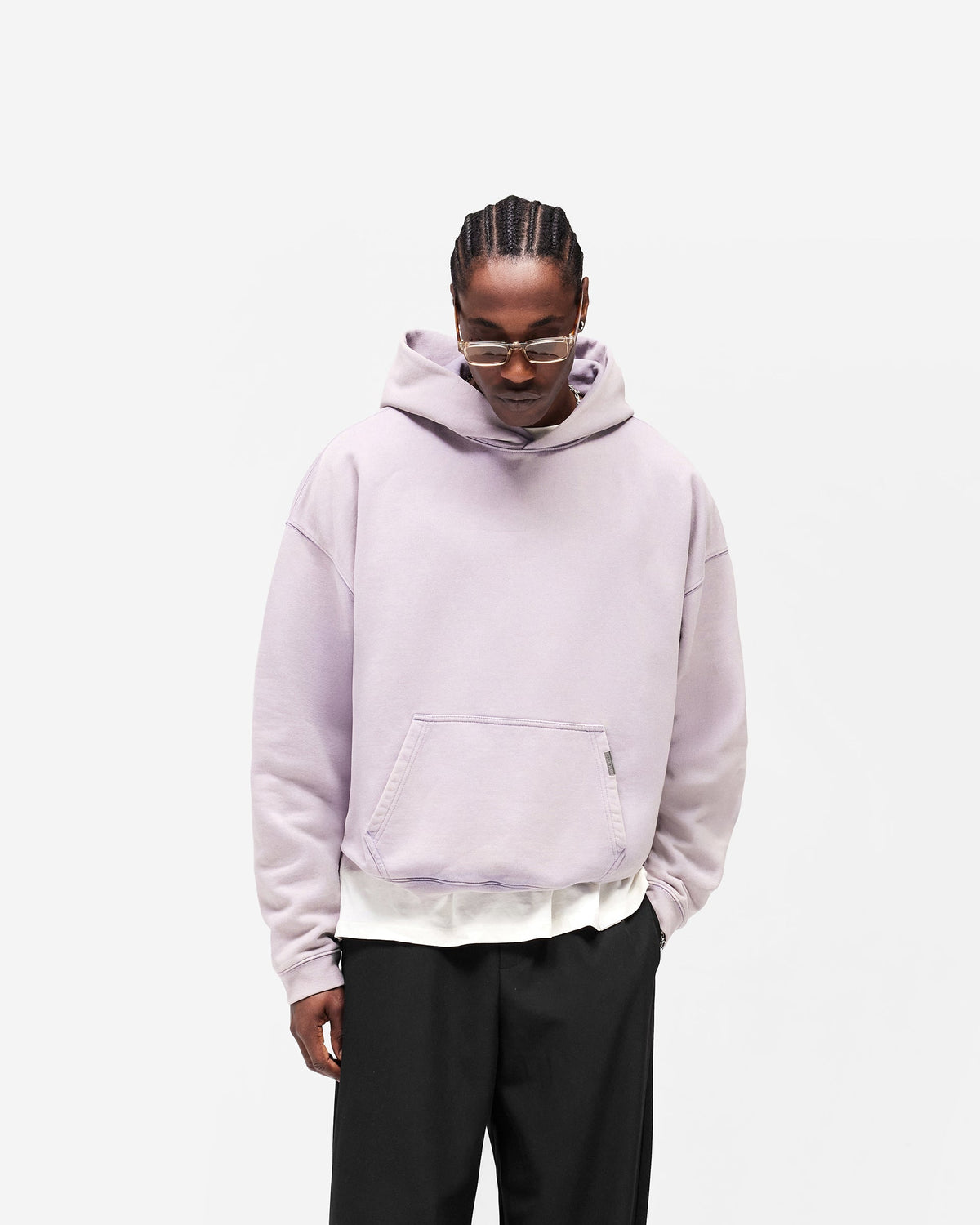 Initial Boxy Hoodie - Mist