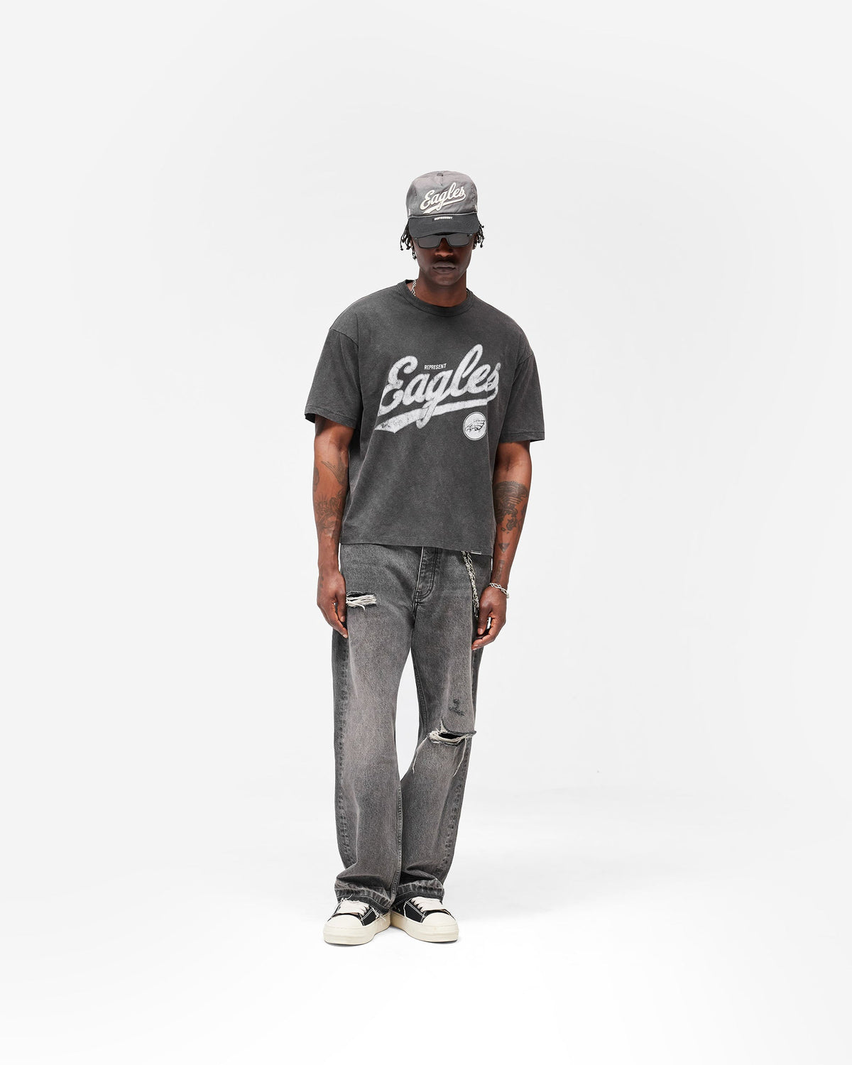 Philadelphia Eagles x Represent T-Shirt - Vintage Grey