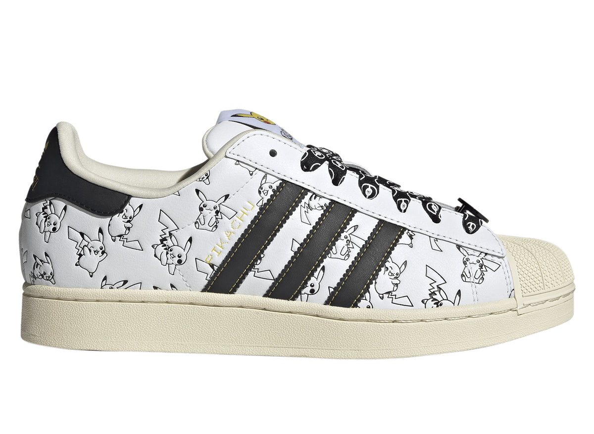 adidas Pokémon Superstar II in Footwear White / Core Black