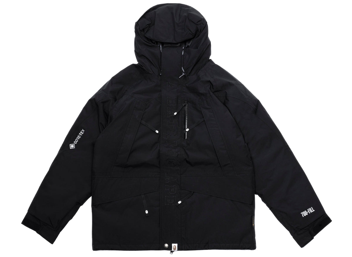 A Bathing Ape Gore-Tex Snowboard Down Jacket in Black
