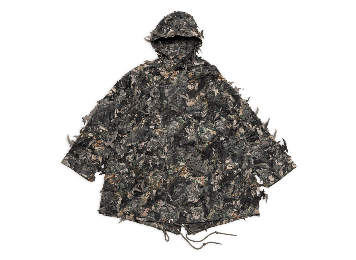 A Bathing Ape Tree Edge Camo Laser Cut M-51 Jacket in Brown