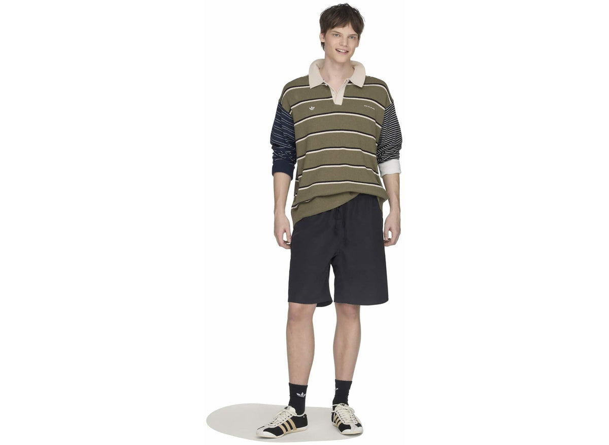 Adidas x Song for the Mute Adi007 LS Tee in Olive Strata / Alumina / Black