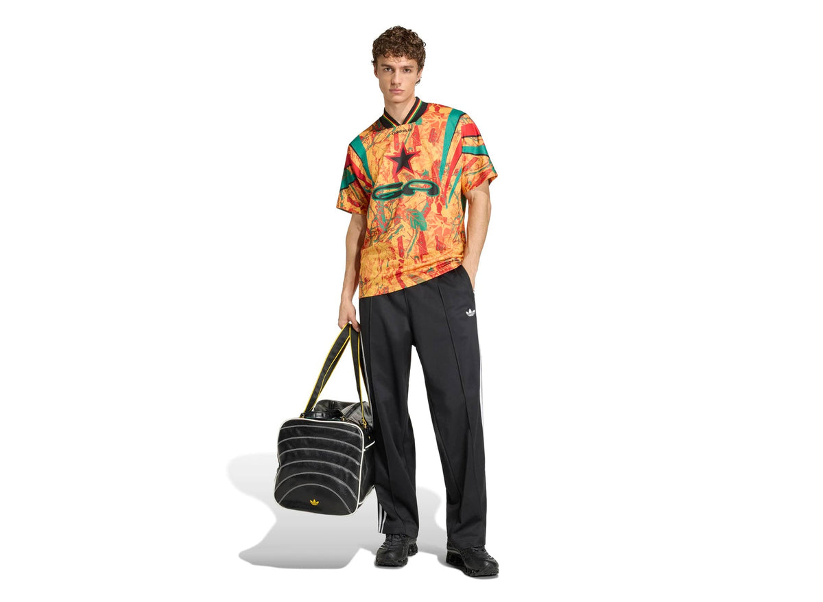 Adidas Ghana Graphic Jersey in Green / EQT Yellow / Better Scarlet