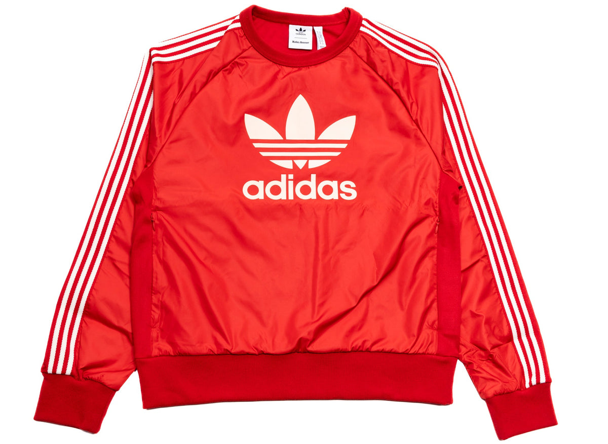 Adidas Wales Bonner Nylon Crewneck in Red