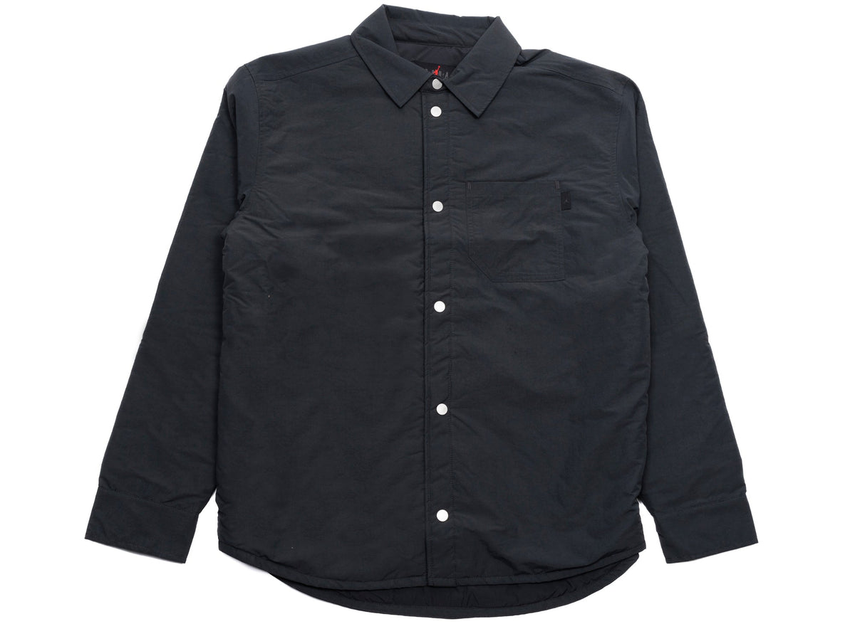 Air Jordan Button Up Top in Off Noir