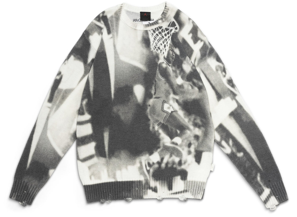 Air Jordan Knit Sweater in Sail / Black