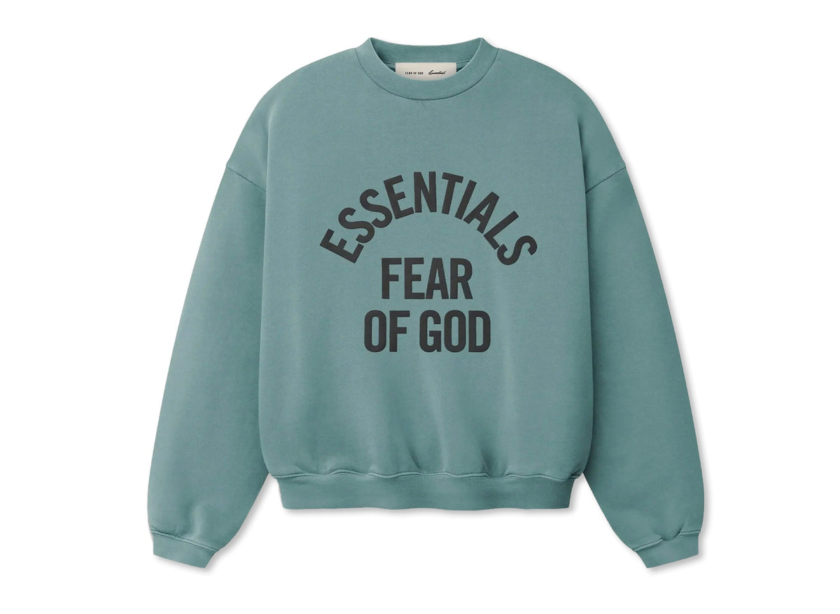 Fear of God Essentials Campus 90's Crewneck Sweatshirt 'Faded Coastal'