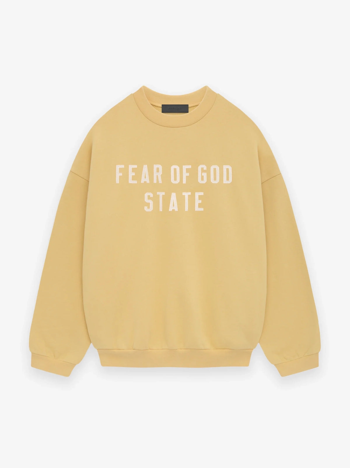 Fear of God Essentials Heavy Fleece Crewneck in Amber