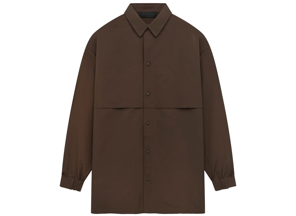 Fear of God Essentials Military Nylon Overshirt in Brown