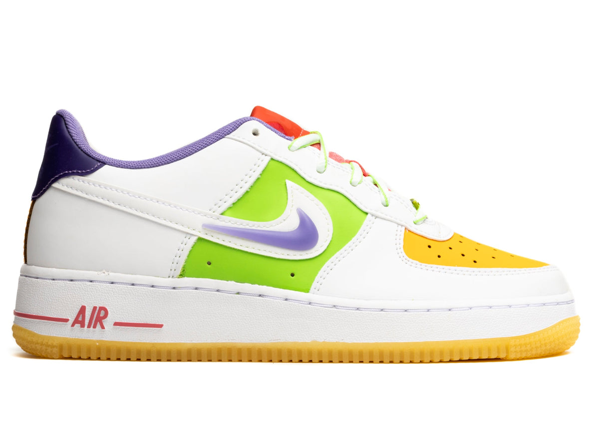 GS Air Force 1 LV8 in White / Space Purple / Sundial