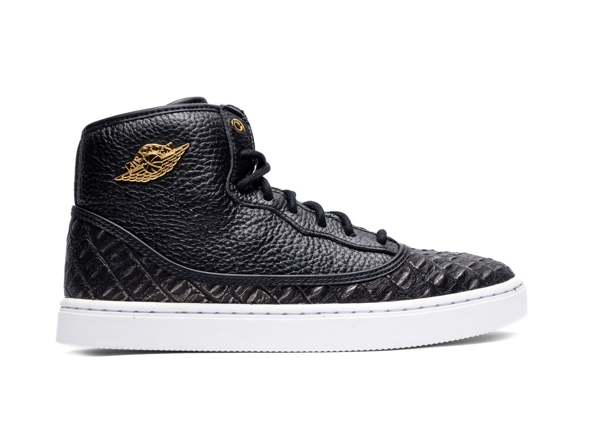 GS Girls Jordan Jasmine in Black / Metallic / White