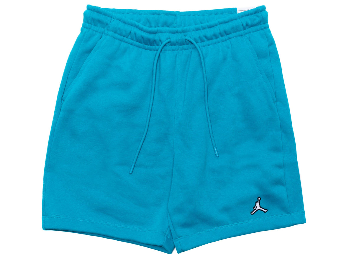 Jordan Brooklyn Fleece Shorts in Aquatone / White