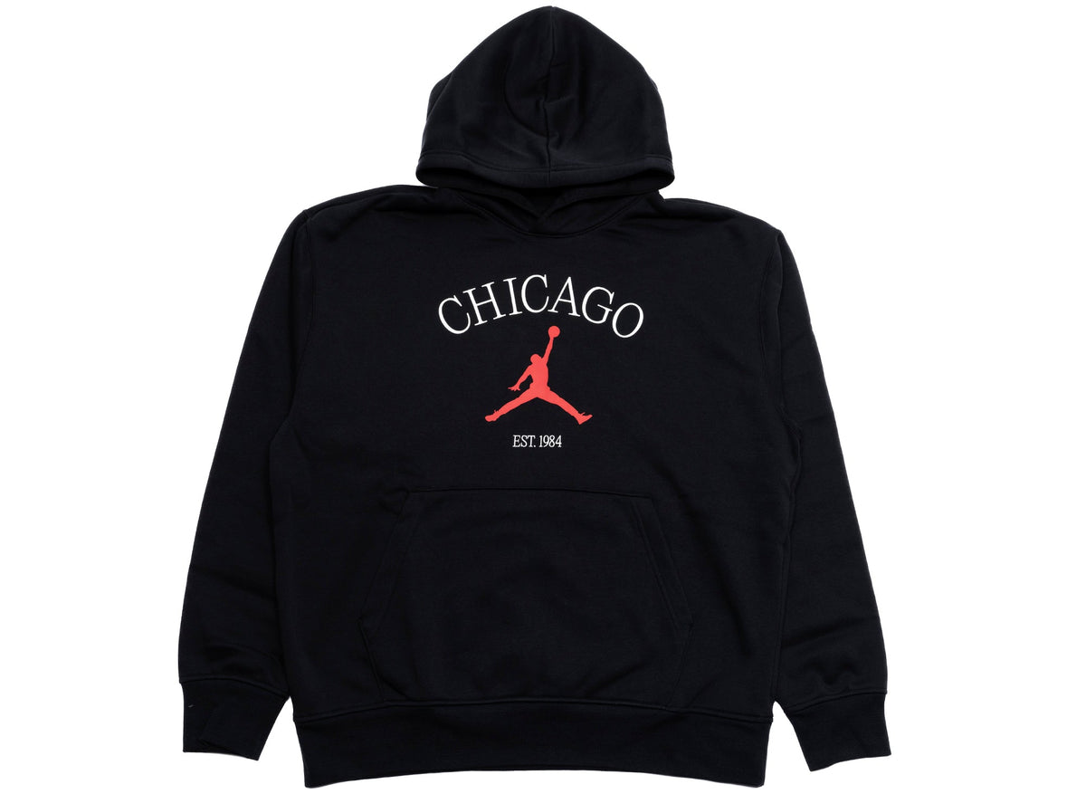 Jordan Chicago City Pullover Hoodie in Black