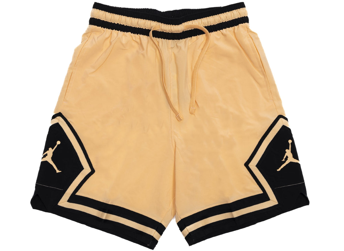 Jordan Dri-Fit Sport Woven Diamond Shorts in Orange Chalk / Black / Sail