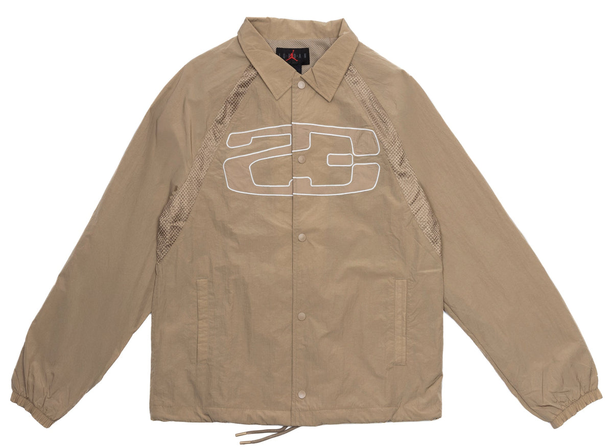 Jordan Essentials Coaches Jacket in Desert Camo / Sail