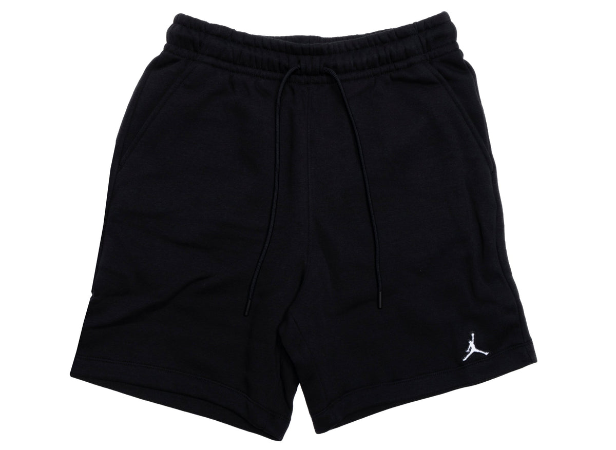 Jordan Essentials Fleece Shorts in Black / White