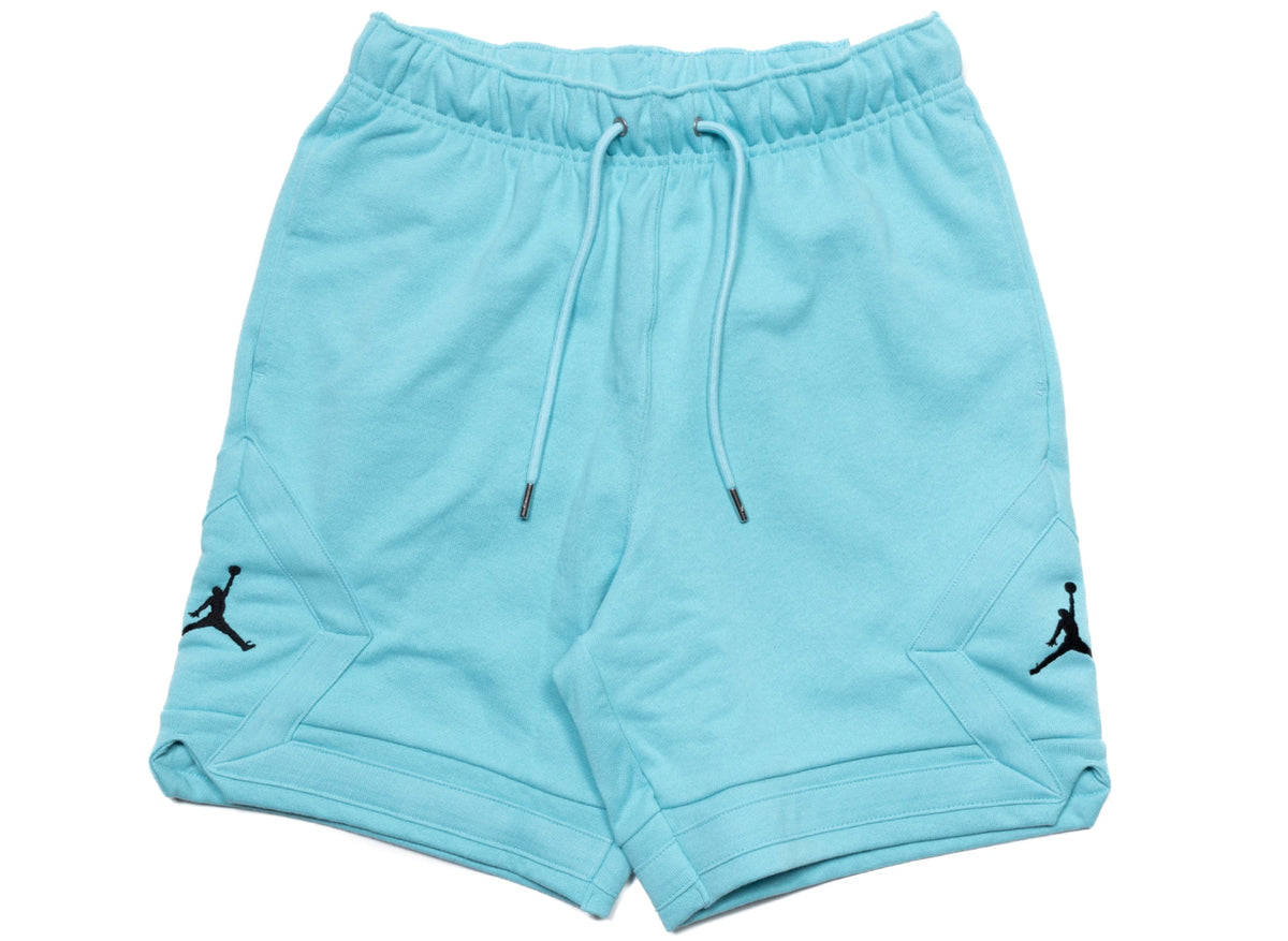 Jordan Essentials Flight Fleece Shorts in Bleached Aqua / Black