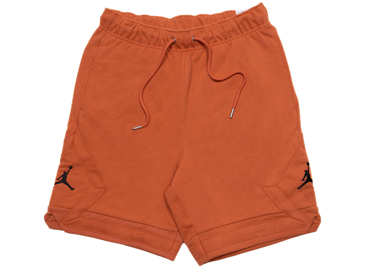 Jordan Flight Fleece Essentials Shorts in Light Sienna / Black
