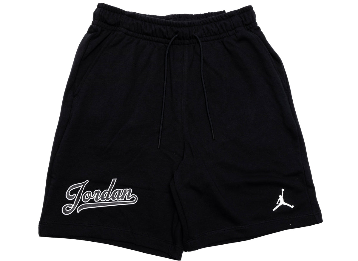 Jordan Flight MVP Fleece Shorts in Black / White