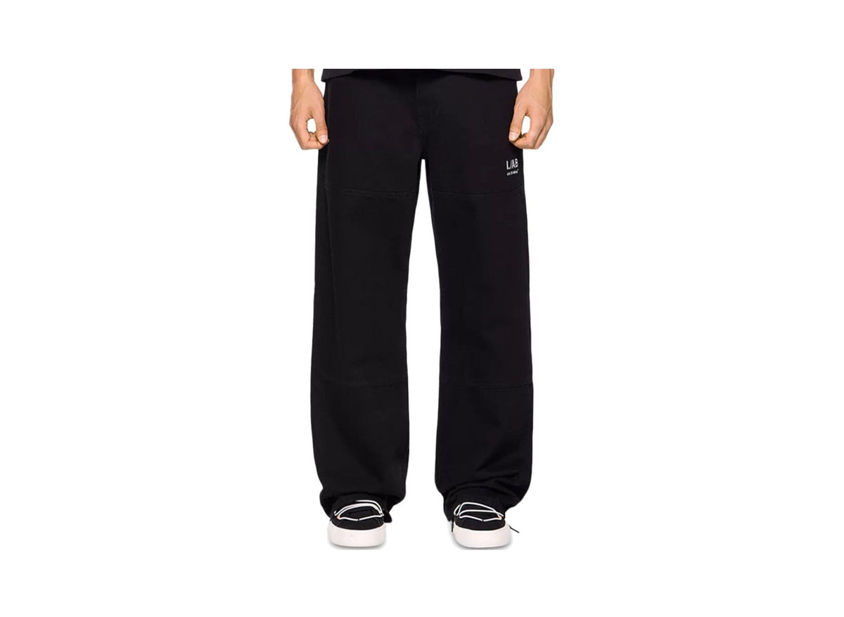 L/AB c/o Off-White™ Diagonal Carpenter Jeans in Black