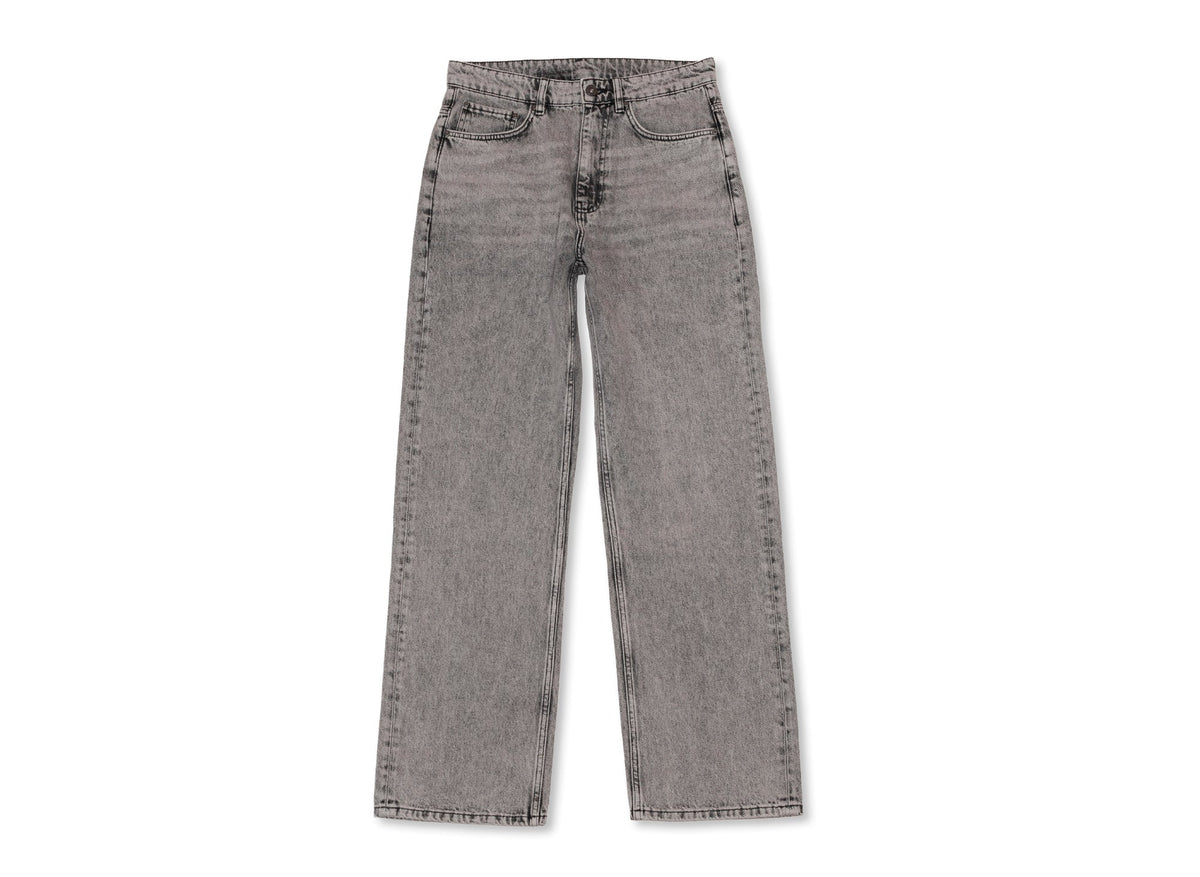 L/AB c/o Off-White™ Straight Fit Piped Denim in Smoke Fade