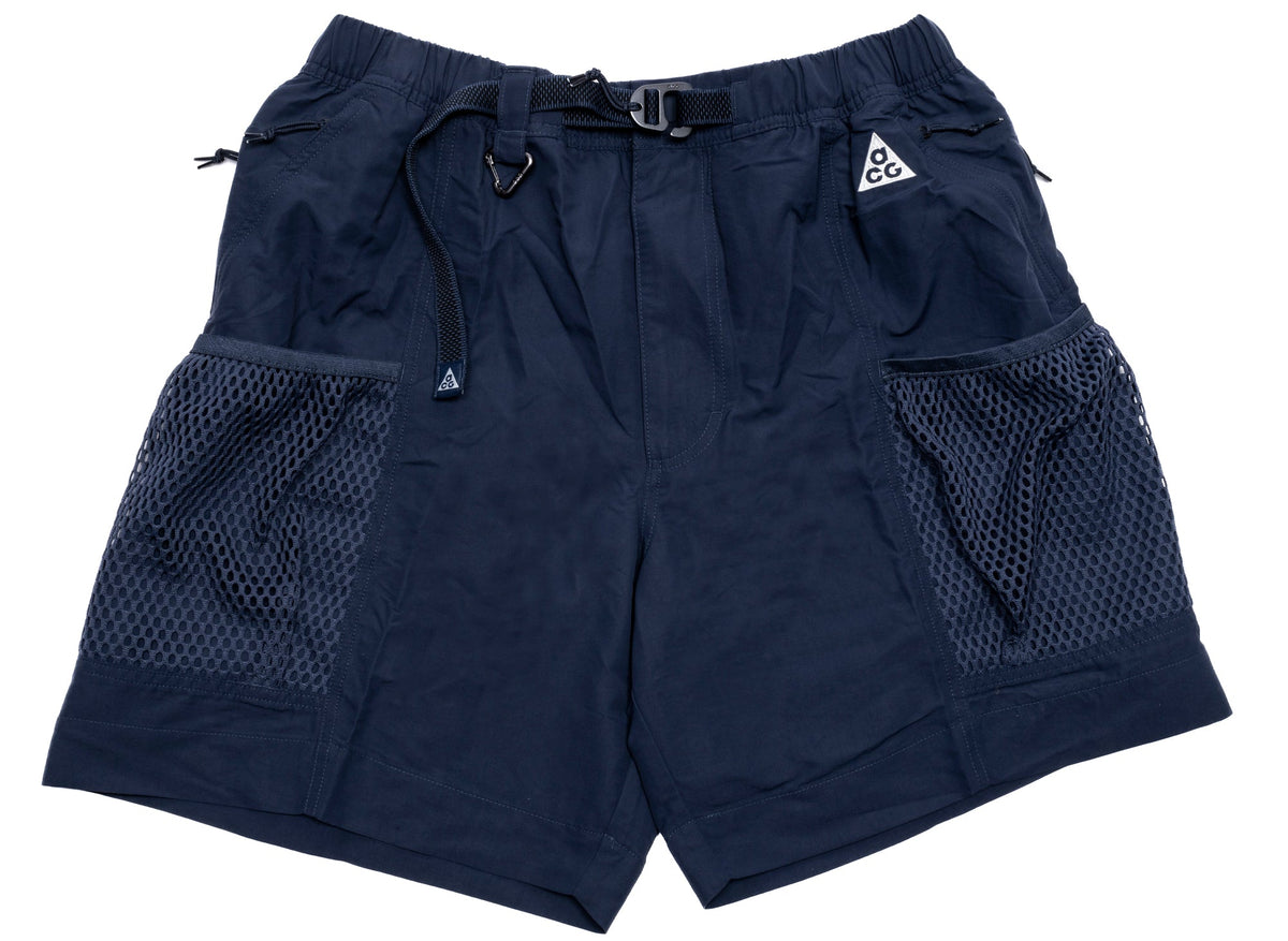 Nike ACG Snowgrass Cargo Shorts in Thunder Blue / Summit White