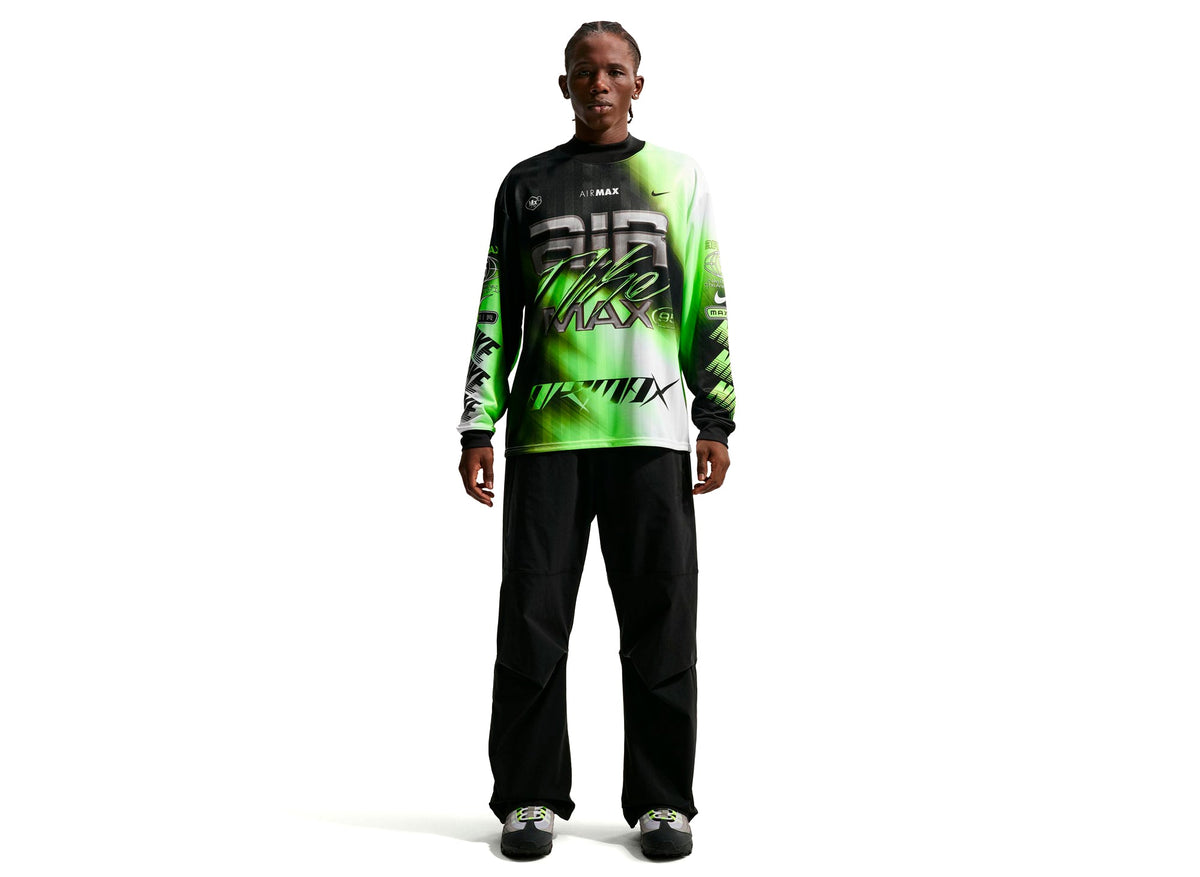Nike Culture of Football Long-Sleeve Soccer Jersey in 'Volt / Black'