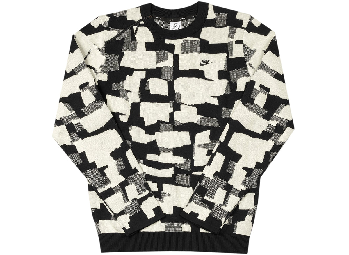 Nike Sportswear Tech Pack Engineered Sweater in Black / Cashmere