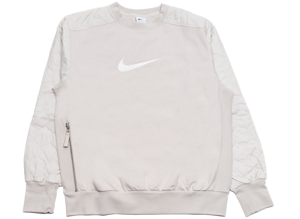 Nike Standard Issue Crewneck in Light Orewood Brown / Sail
