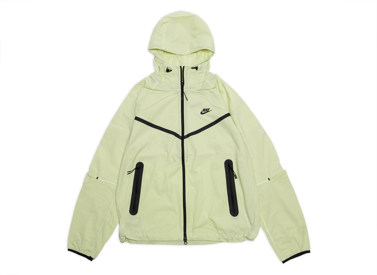 Nike Tech Dri-FIT Woven Full-Zip Windrunner Jacket in Light Liquid Lime / Black