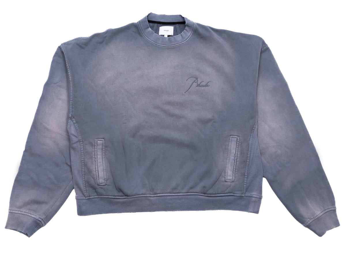 Rhude Crewneck in Sundry Steele