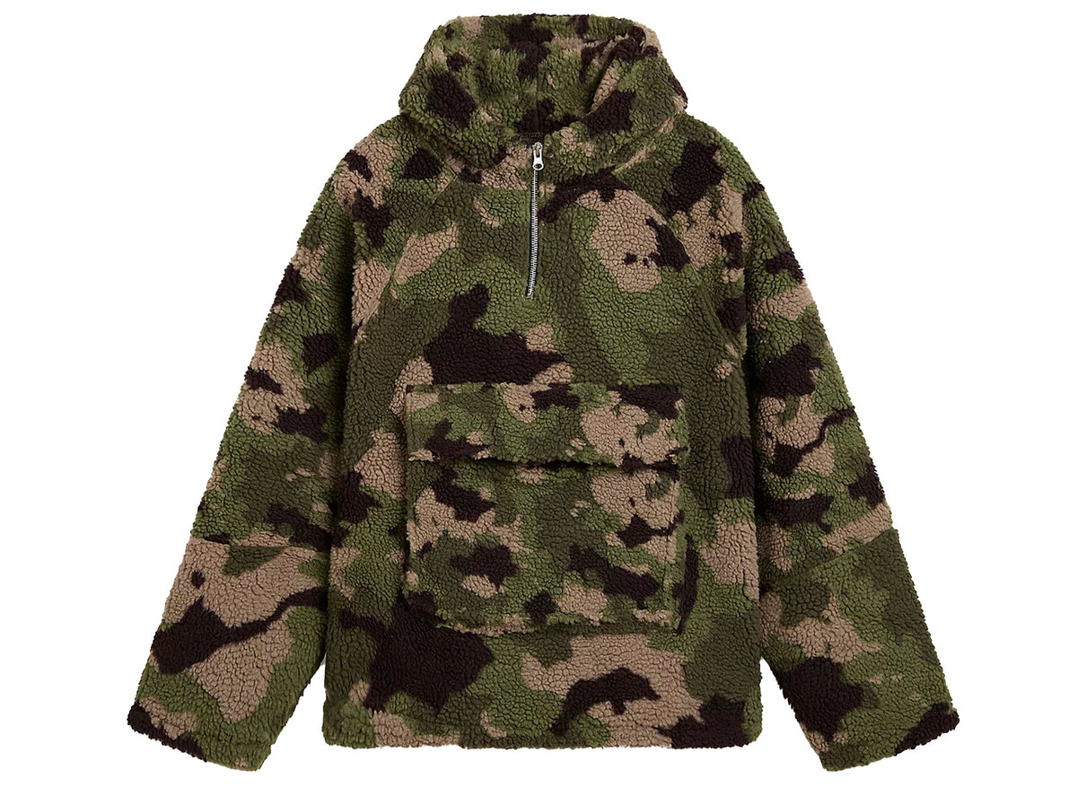 Vans Oversized Sherpa Hoodie in Classic Camo