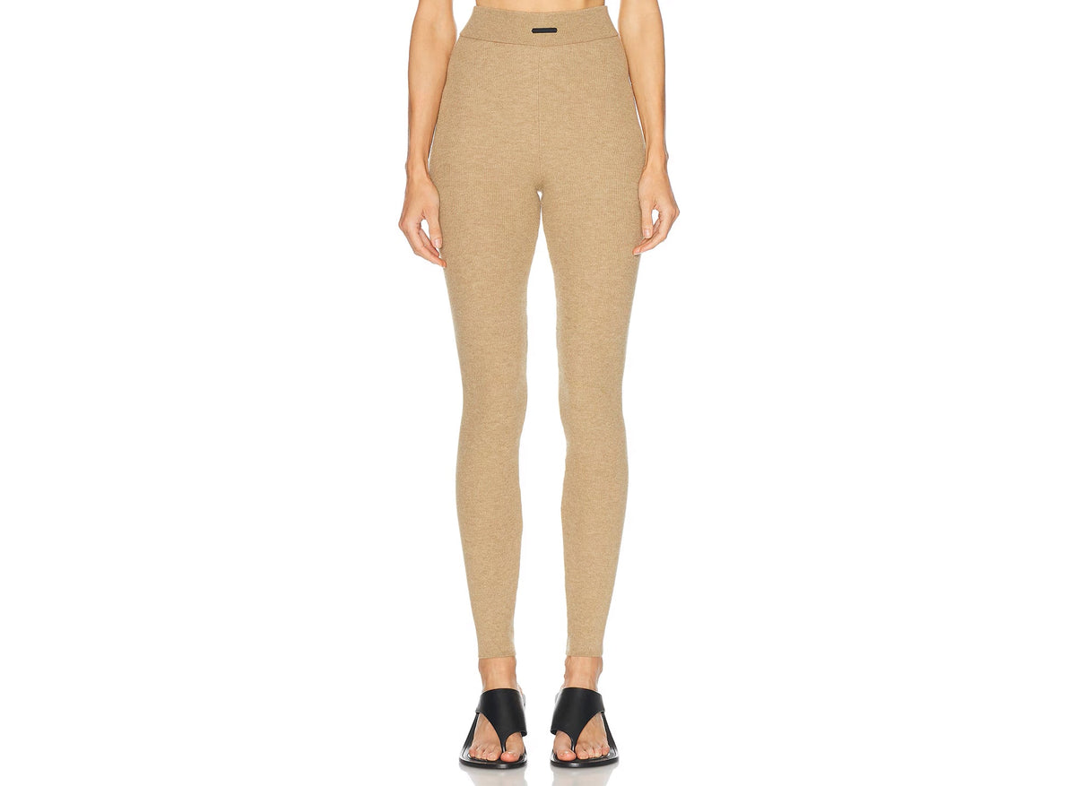 Women's Fear of God Essentials Rib Knit Legging 'Dune'