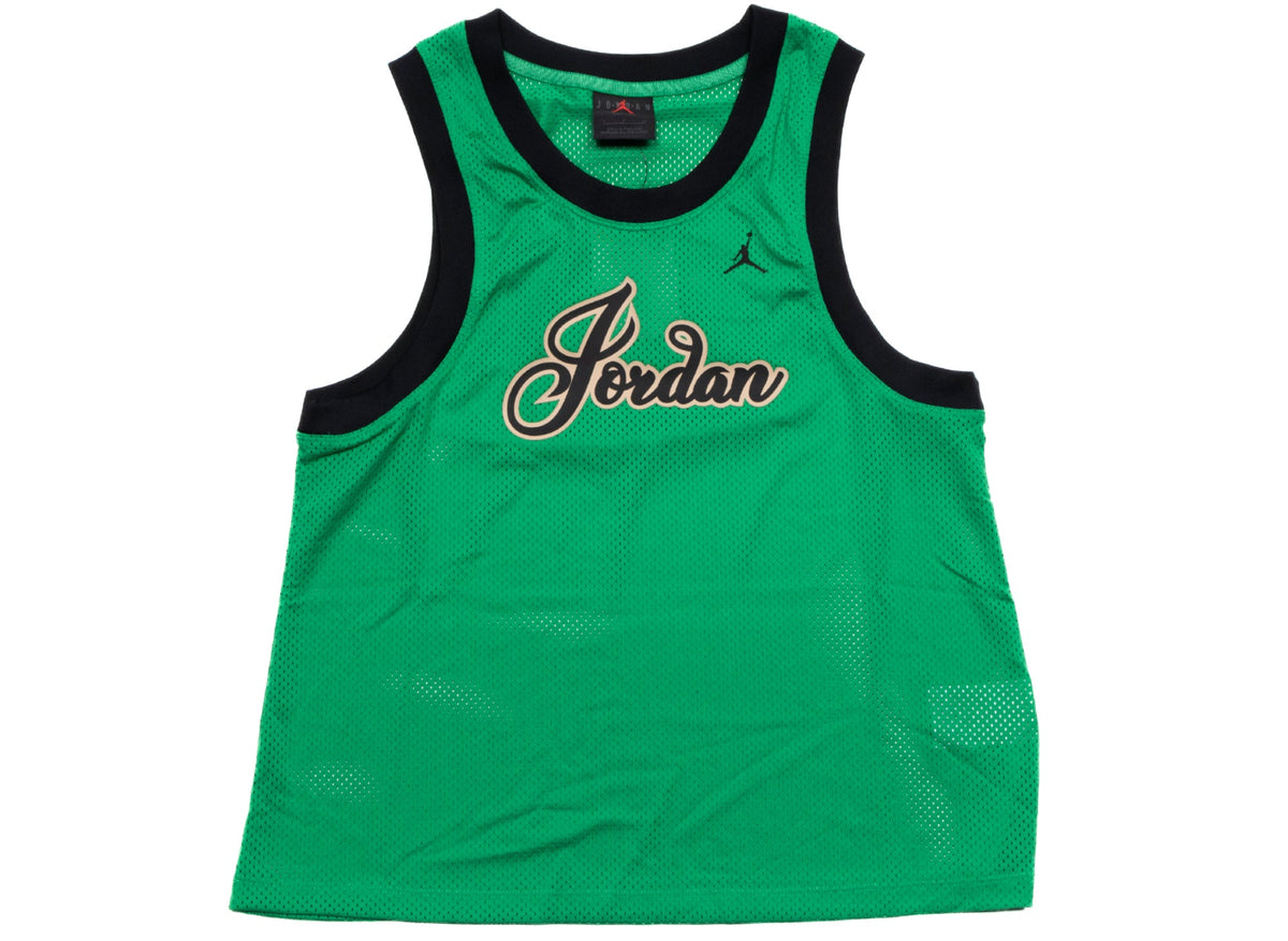 Women's Jordan 23 Jersey Tank in Lucky Green / White