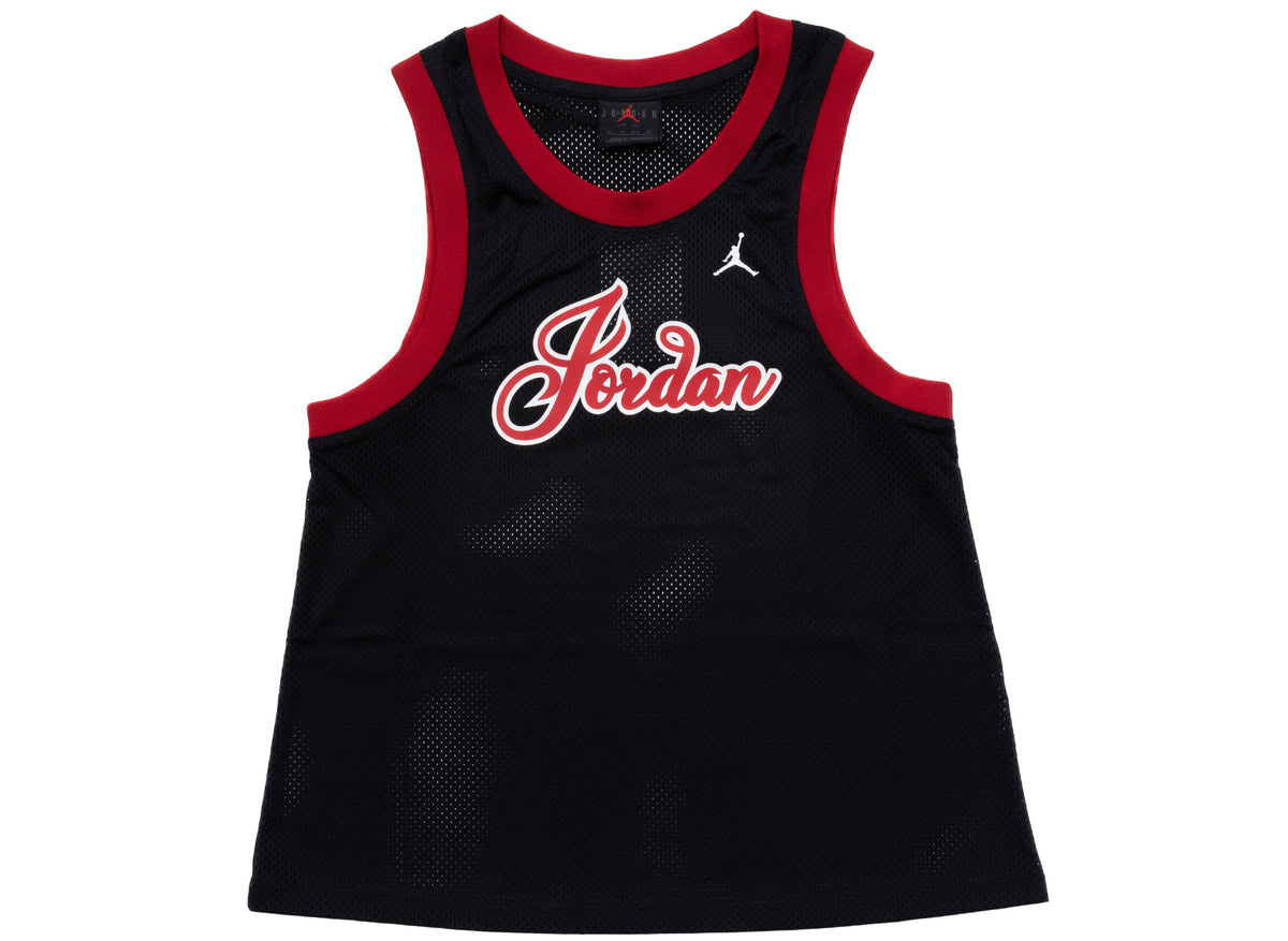 Women's Jordan 23 Jersey Tank in Black / White