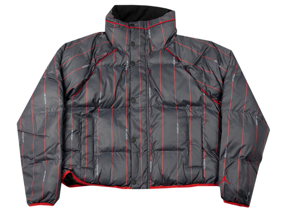 Women's Jordan Core Flight Puff Jacket in Black / Varsity Red