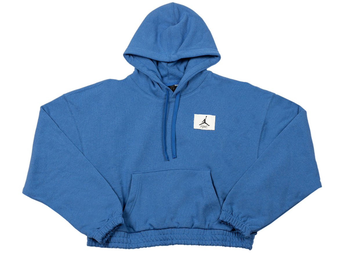 Women's Jordan Essentials Cropped Hoodie in Game Royal / Heather / Blue Void