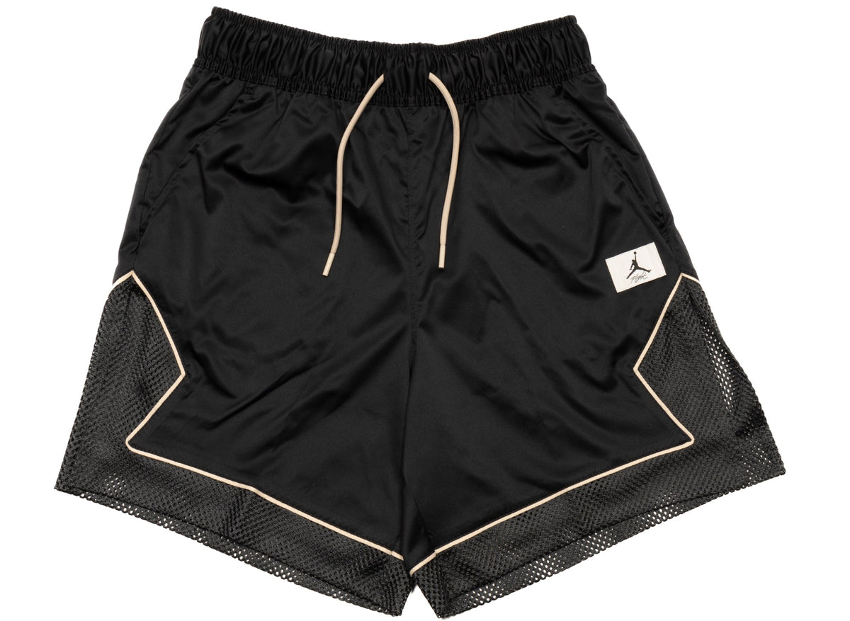 Women's Jordan Essentials Diamond Shorts in Black / Dark Smoke Grey / Sanddrift