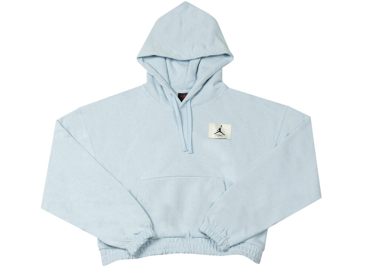 Women's Jordan Essentials Fleece Hoodie in Celestine Blue / Heather / College Grey