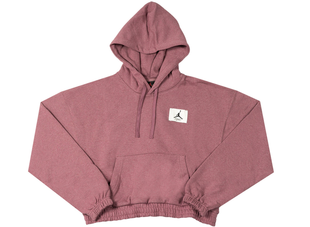 Women's Jordan Essentials Fleece Hoodie in Light Mulberry / Heather / Cave Purple