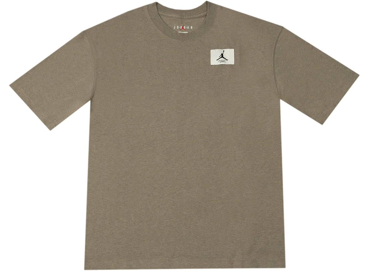 Women's Jordan Essentials Tee in Light Army / Heather / Saturn Gold