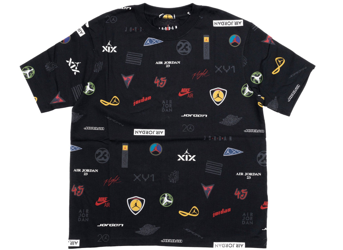 Women's Jordan Flight AOP GF Tee in Black