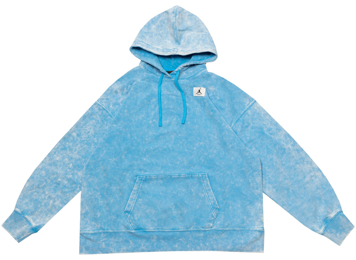 Women's Jordan Flight Washed Hoodie in Dark Powder Blue