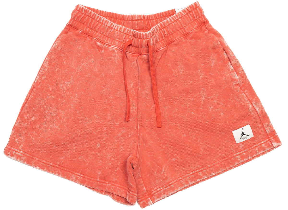 Women's Jordan Flight Washed Shorts in Lobster
