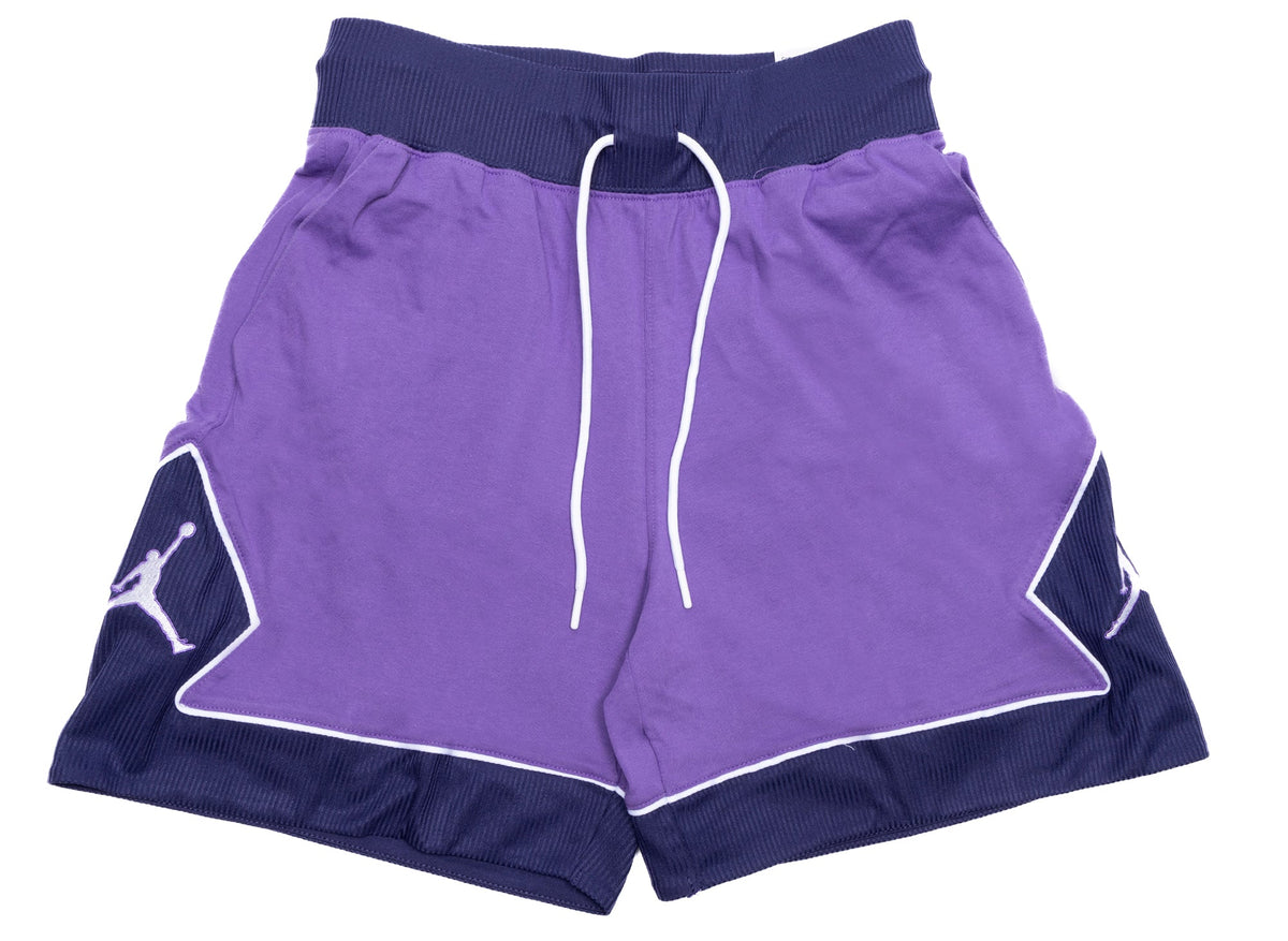 Women's Jordan Lightweight Diamond Shorts in Action Grape / Sky Purple / White