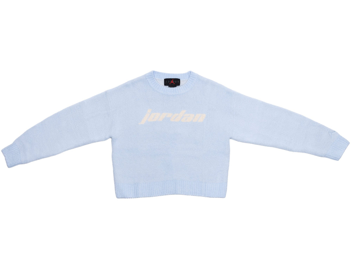 Women's Jordan Sweater Top in Hydrogen Blue / Guava Ice